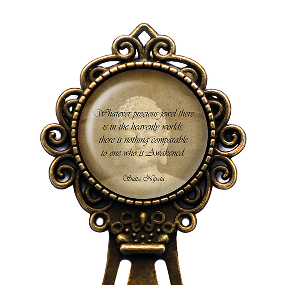 The Buddha Sutta Nipata Heavenly Worlds Awakened Bronze Bookmark