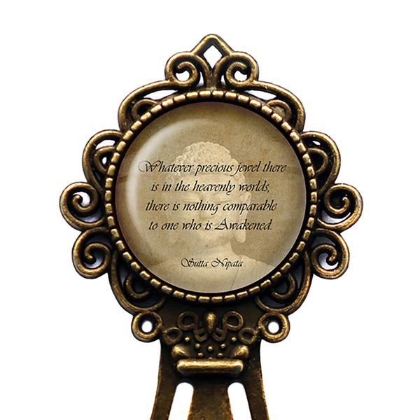 The Buddha Sutta Nipata Heavenly Worlds Awakened Bronze Bookmark