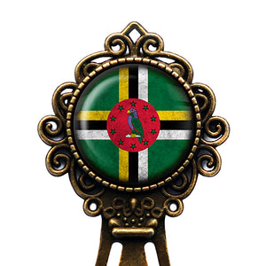 Dominica Dominican Dominiquais Flag Bronze Bookmark