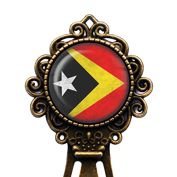 East Timor East Timorese Flag Bronze Bookmark