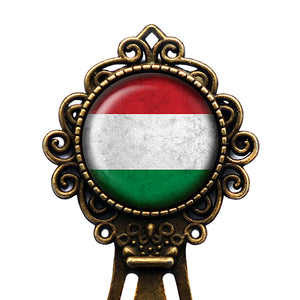 Hungary Hungarian Flag Bronze Bookmark