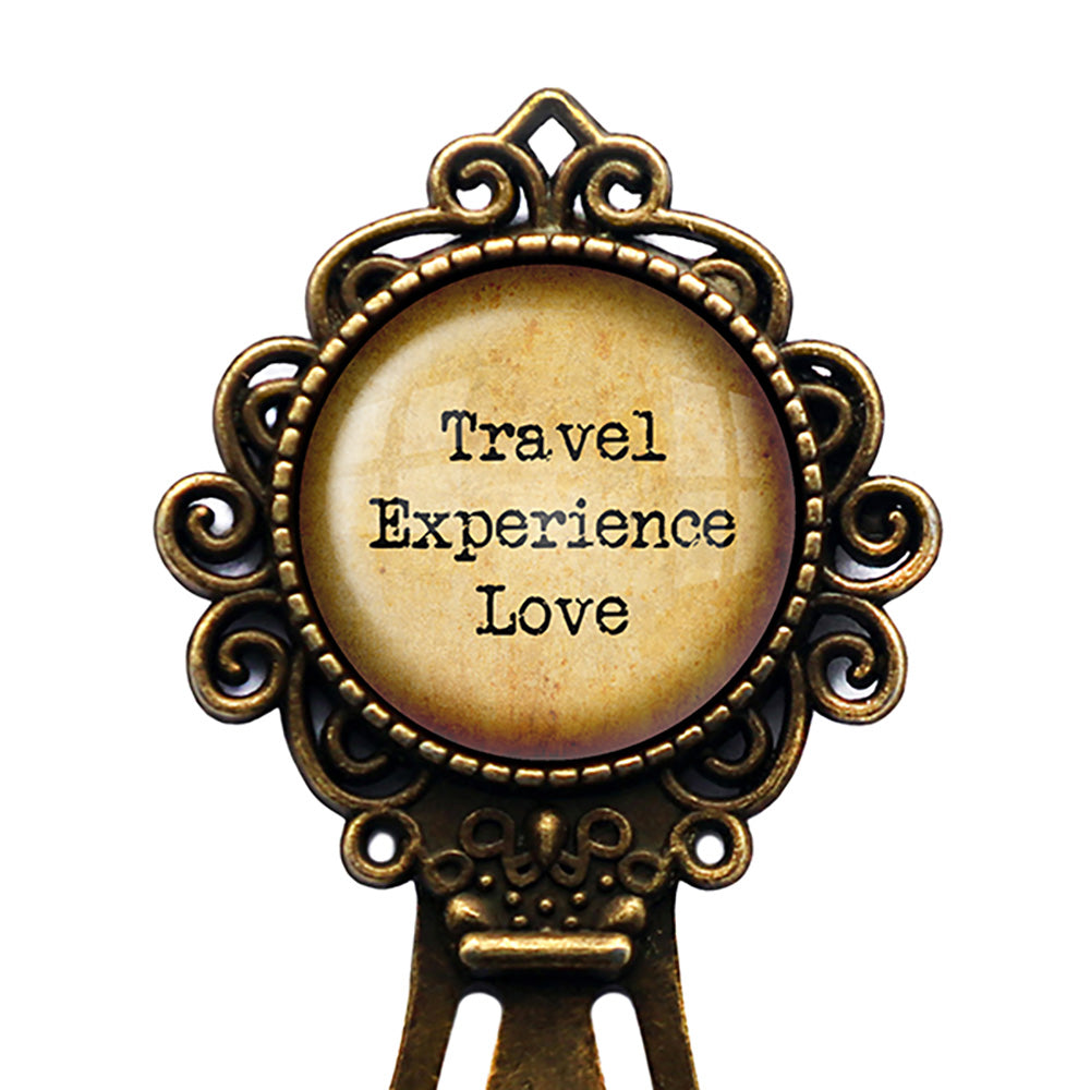 Travel Experience Love Bronze Bookmark