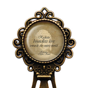 The Buddha Karaniya Metta Sutta Radiate Boundless Love Bronze Bookmark