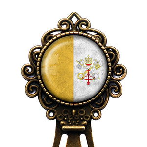 Vatican City Flag Bronze Bookmark