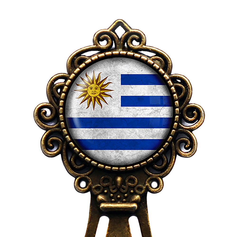 Uruguay Uruguayan Flag Bronze Bookmark