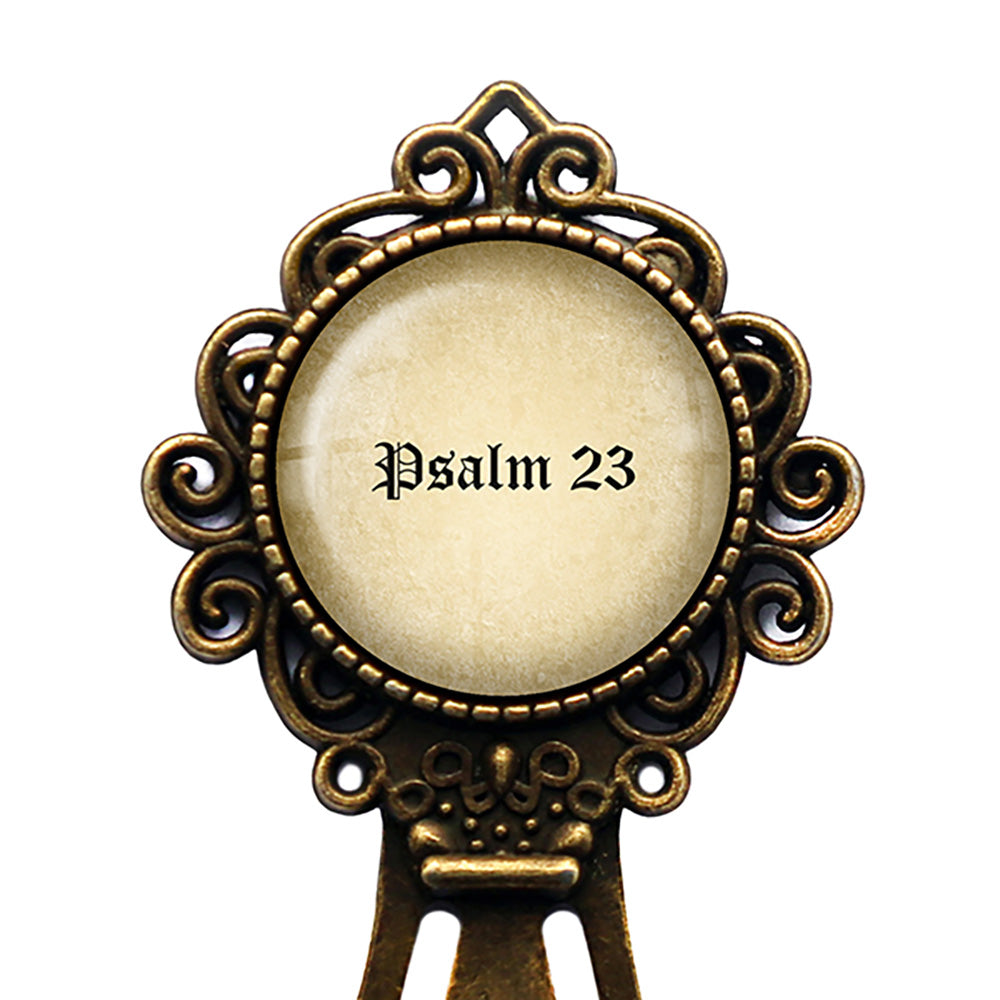 Psalm 23 The Lord's Prayer King James Version Bible Bronze Bookmark
