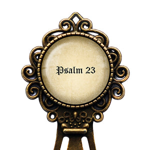 Psalm 23 The Lord's Prayer King James Version Bible Bronze Bookmark
