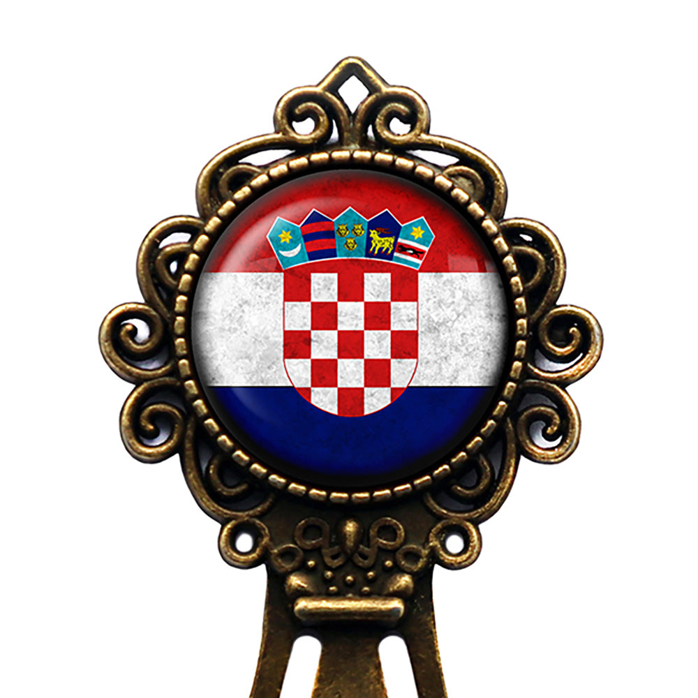Croatia Croatian Flag Bronze Bookmark