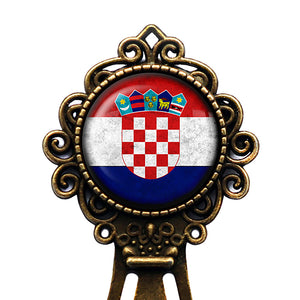 Croatia Croatian Flag Bronze Bookmark