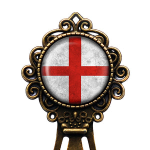 England English Flag Bronze Bookmark