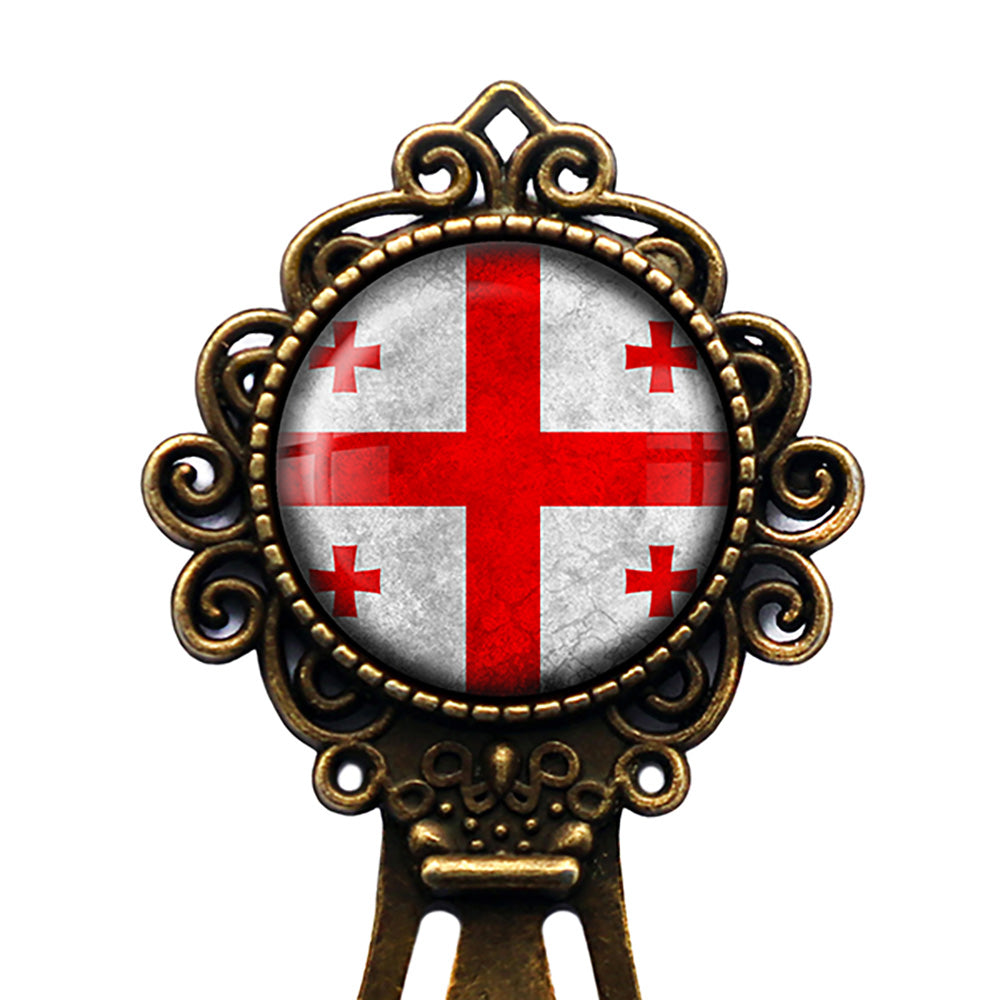 Georgia Georgian Flag Bronze Bookmark