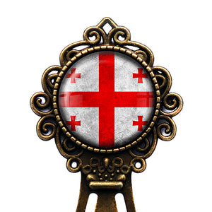 Georgia Georgian Flag Bronze Bookmark