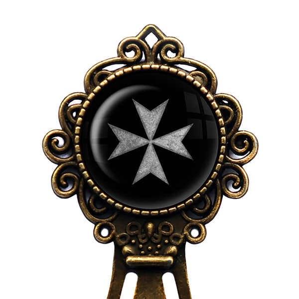 Worn Knights of Malta Hospitalier Hospitaller Bronze Bookmark