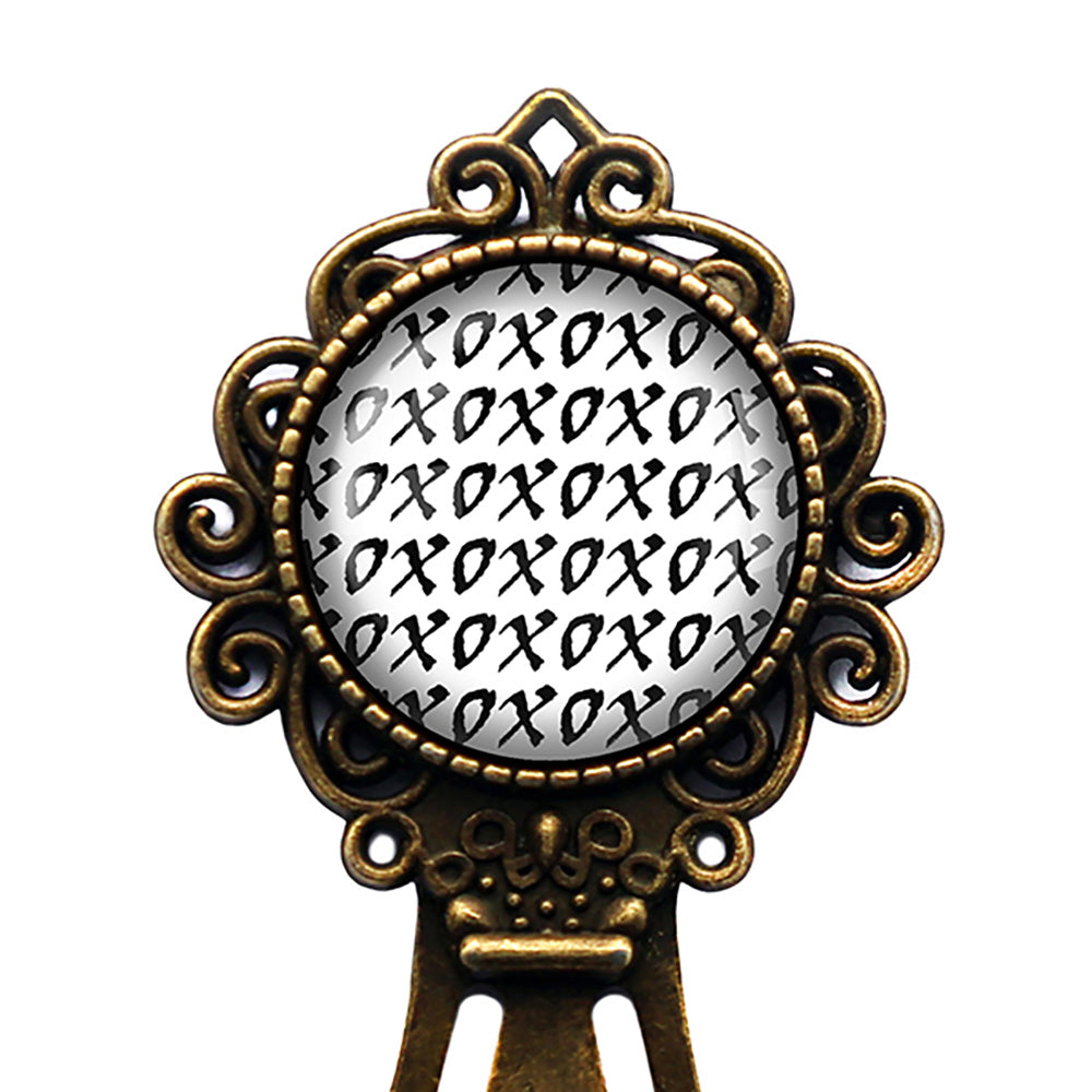 XOXOXO Hugs and Kisses Bronze Bookmark