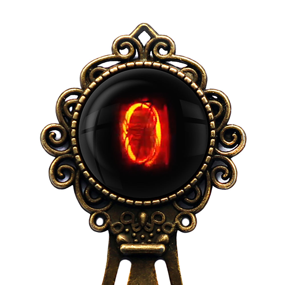 Dieselpunk Steampunk Cyberpunk Nixie Tube Print Number 0 Zero Bronze Bookmark