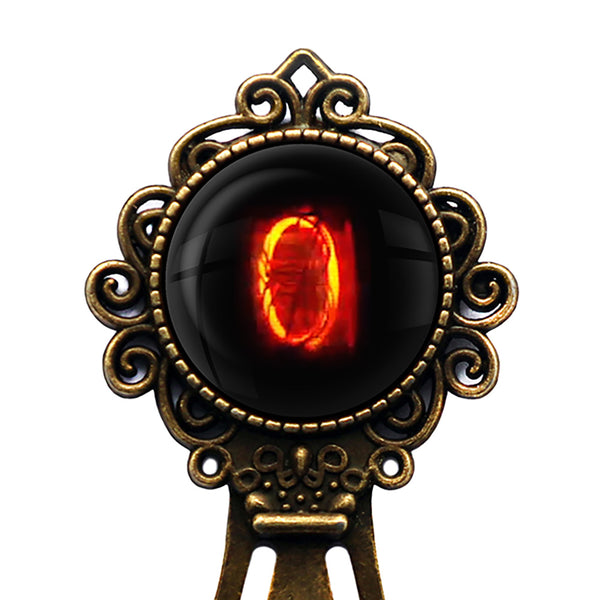 Dieselpunk Steampunk Cyberpunk Nixie Tube Print Number 0 Zero Bronze Bookmark