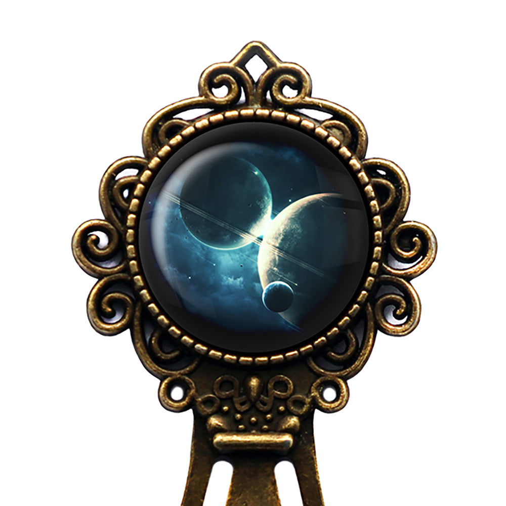NASA Photograph Twin Planets Bronze Bookmark