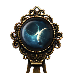 NASA Photograph Twin Planets Bronze Bookmark