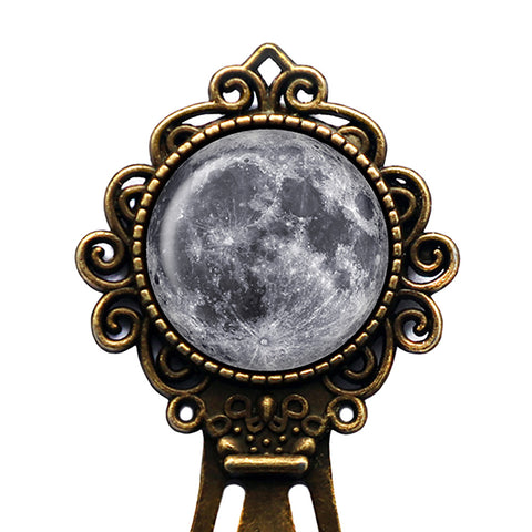 NASA Photograph The Moon Bronze Bookmark