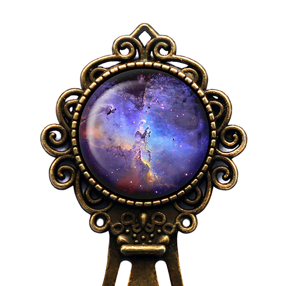 NASA Photograph Nebular Swirls Bronze Bookmark