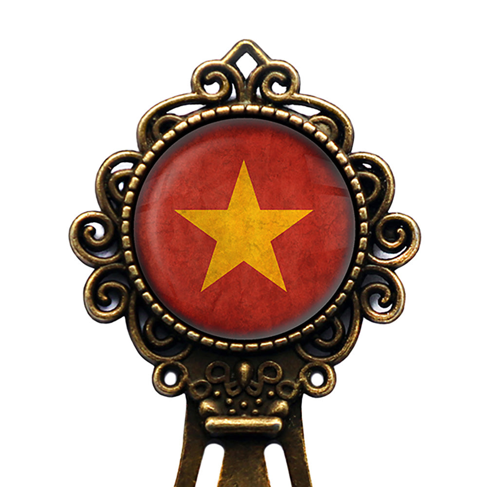 Vietnam Vietnamese Flag Bronze Bookmark