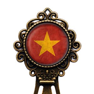 Vietnam Vietnamese Flag Bronze Bookmark