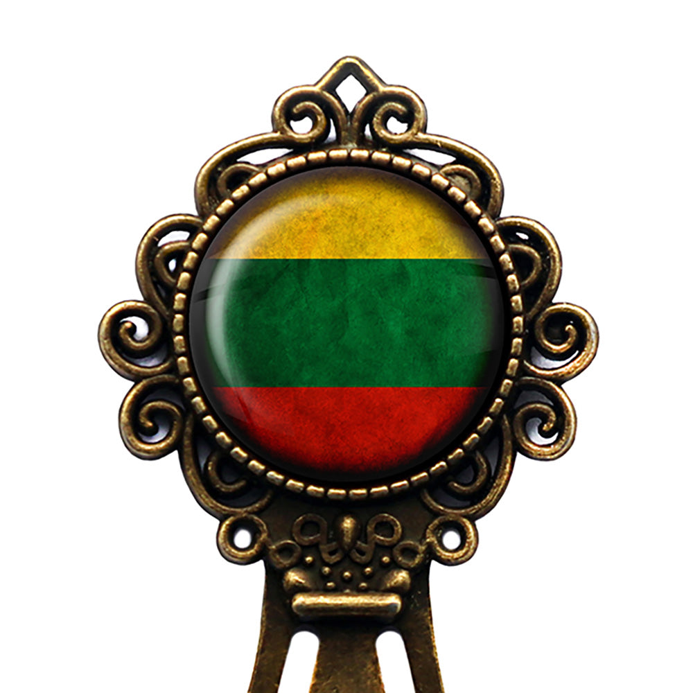 Lithuania Lithuanian Flag Bronze Bookmark