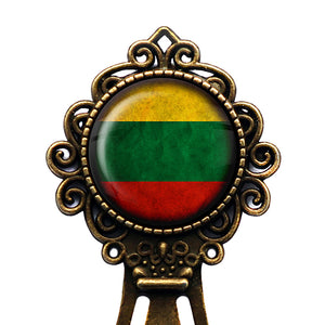 Lithuania Lithuanian Flag Bronze Bookmark