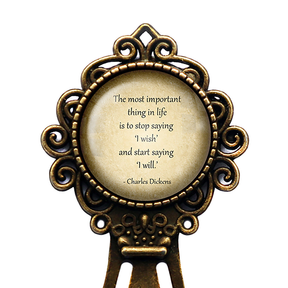 Charles Dickens The Most Important Thing in Life Bronze Bookmark