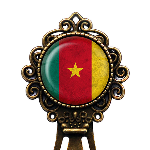 African Nation Cameroon Flag Bronze Bookmark