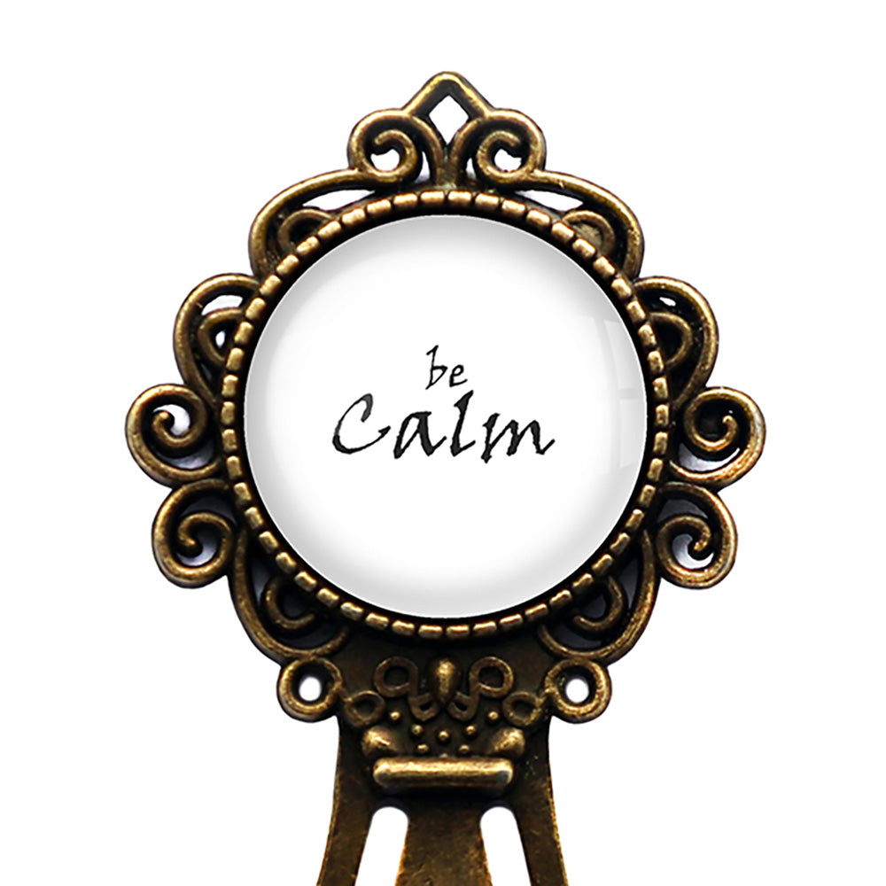 Be Calm Bronze Bookmark
