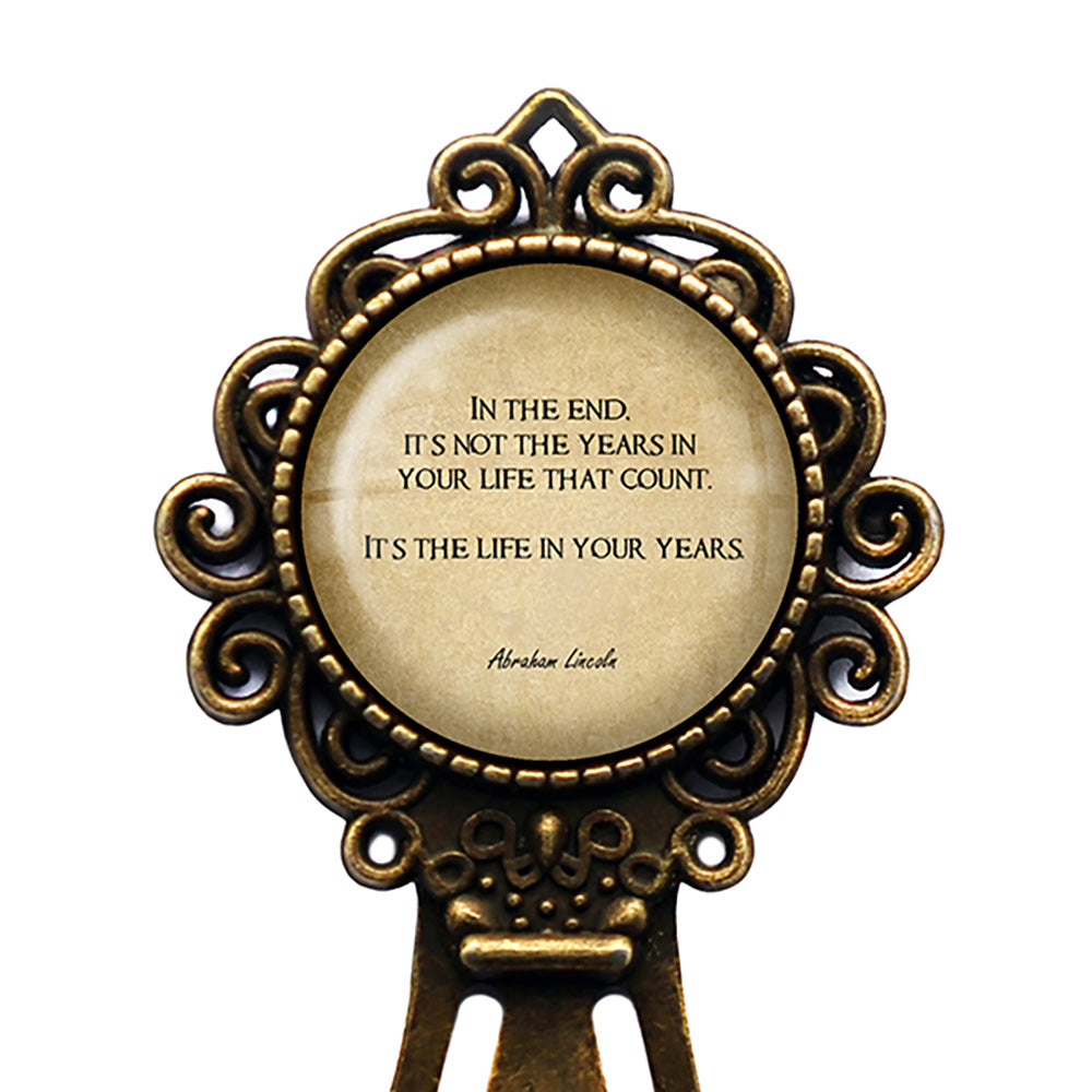 Abraham Lincoln The Life in Your Years Bronze Bookmark