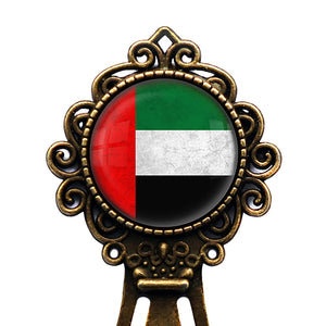 United Arab Emirates Emirati Flag Bronze Bookmark