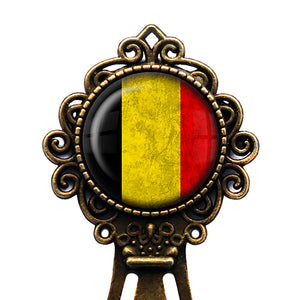 Belgium Belgian Flag Bronze Bookmark
