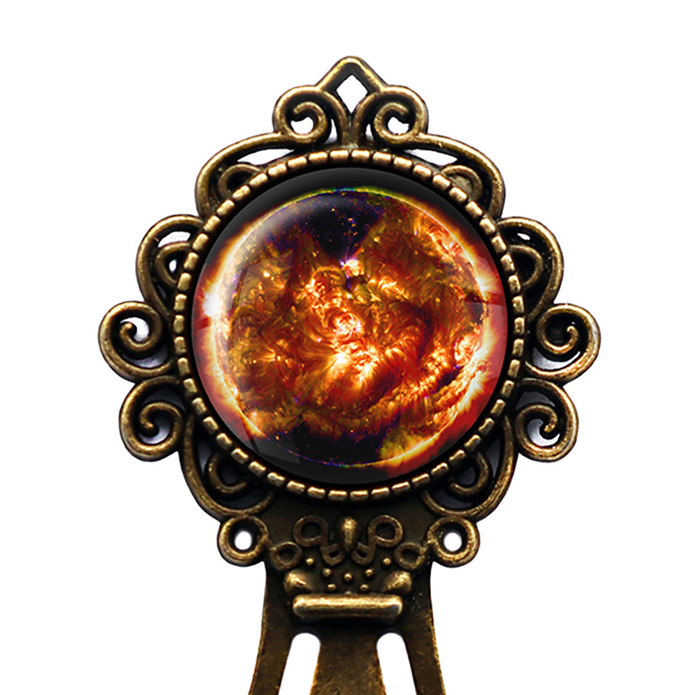 NASA Photograph Sun Fire Bronze Bookmark