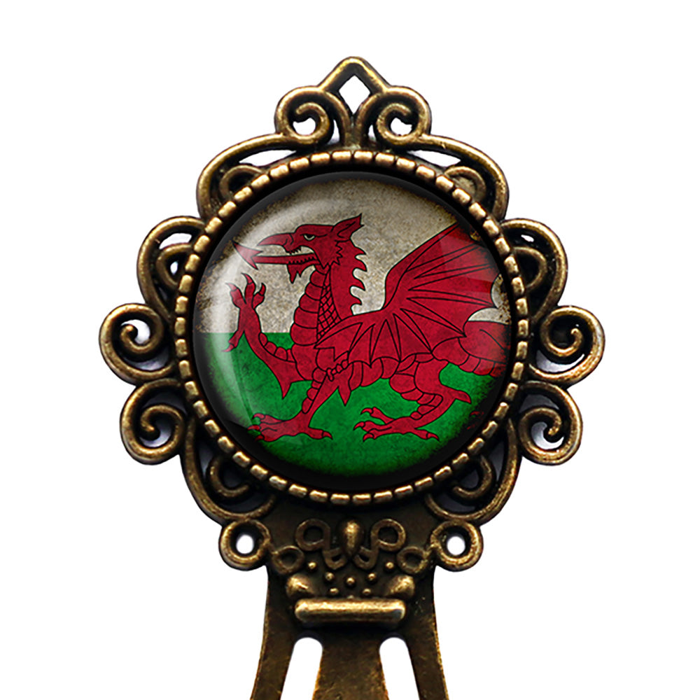 Wales Welsh Flag Bronze Bookmark