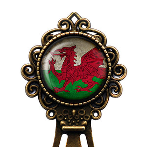 Wales Welsh Flag Bronze Bookmark