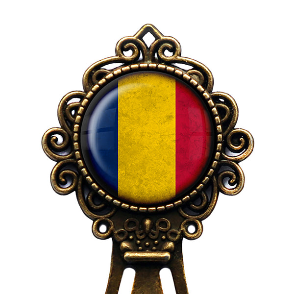 Chad Chadian Flag Bronze Bookmark