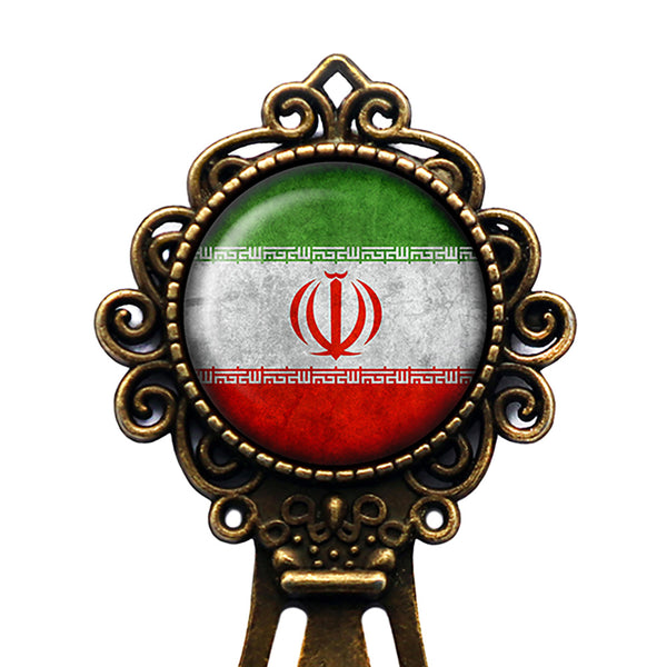 Iran Iranian Flag Bronze Bookmark