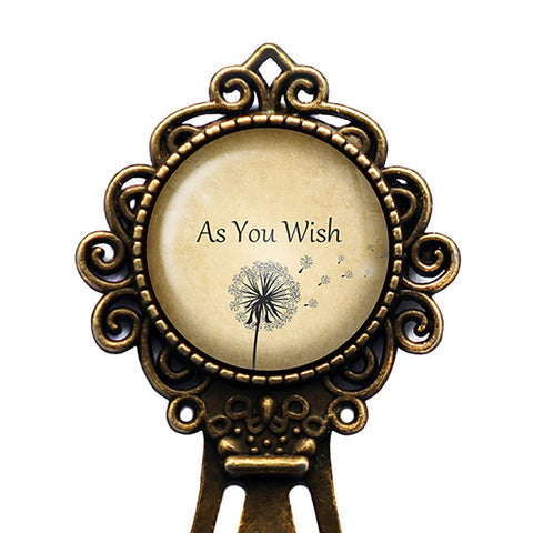 As You Wish Bronze Bookmark