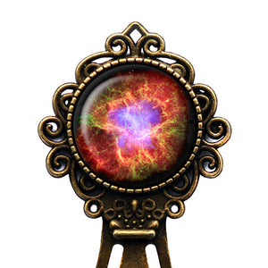 NASA Photograph Crab Nebula Bronze Bookmark