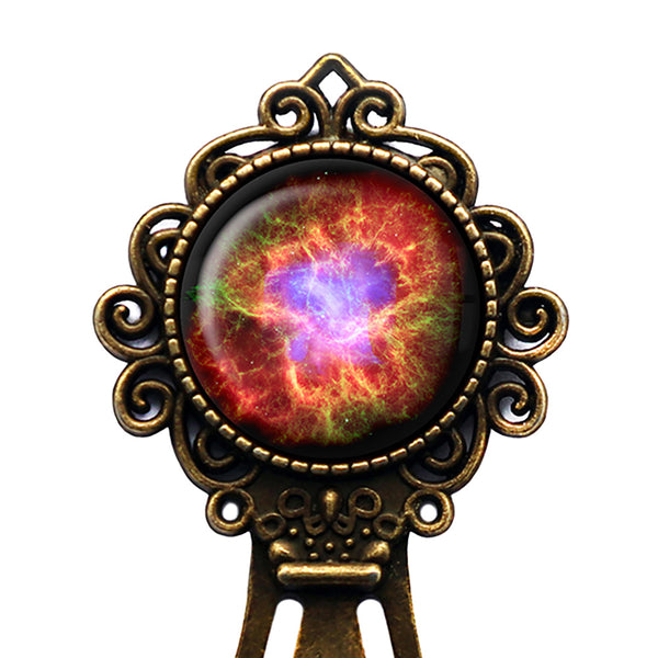 NASA Photograph Crab Nebula Bronze Bookmark