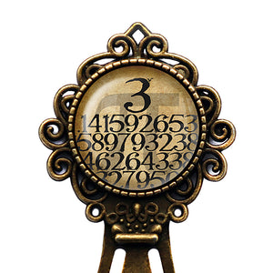 Math Mathematical Pi 3.14159 Bronze Bookmark