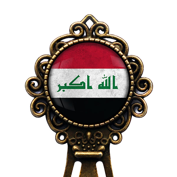 Iraq Iraqi Flag Bronze Bookmark