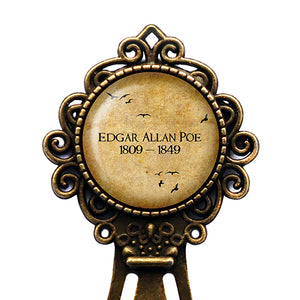 Edgar Allan Poe 1809 - 1849 Bronze Bookmark