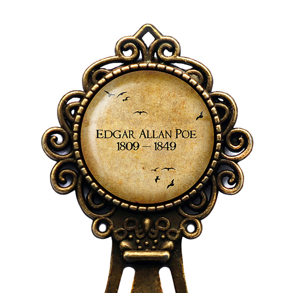 Edgar Allan Poe 1809 - 1849 Bronze Bookmark