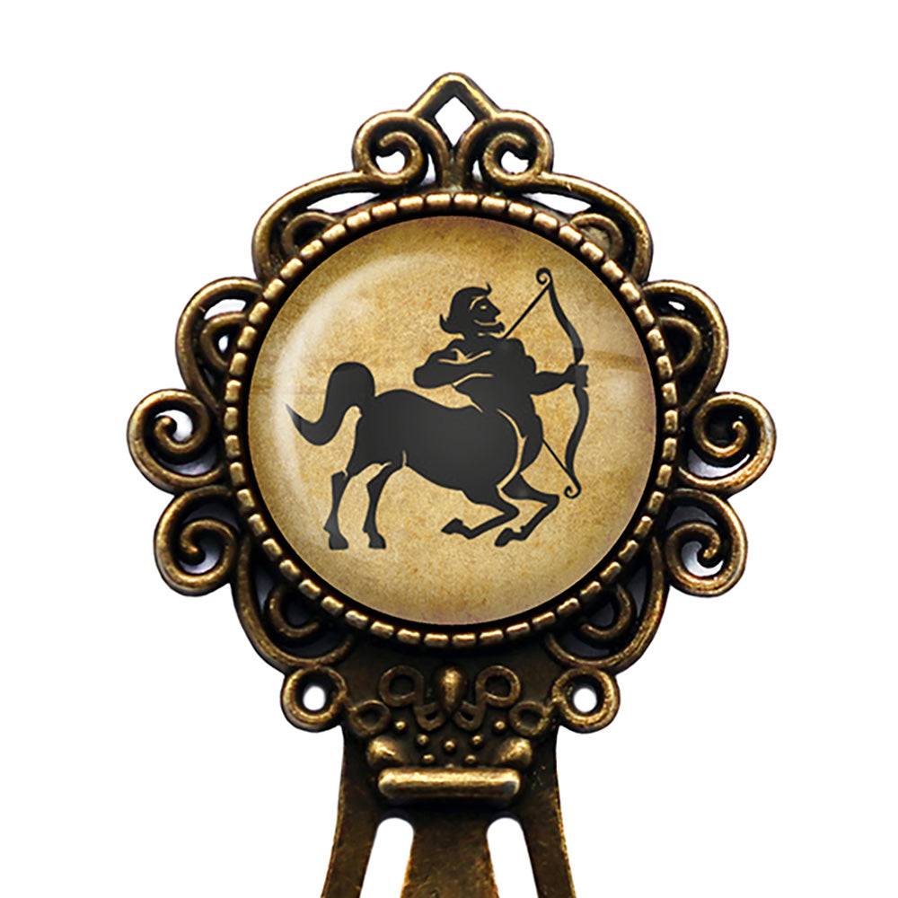 Astrology Zodiac Sign Sagittarius Bronze Bookmark