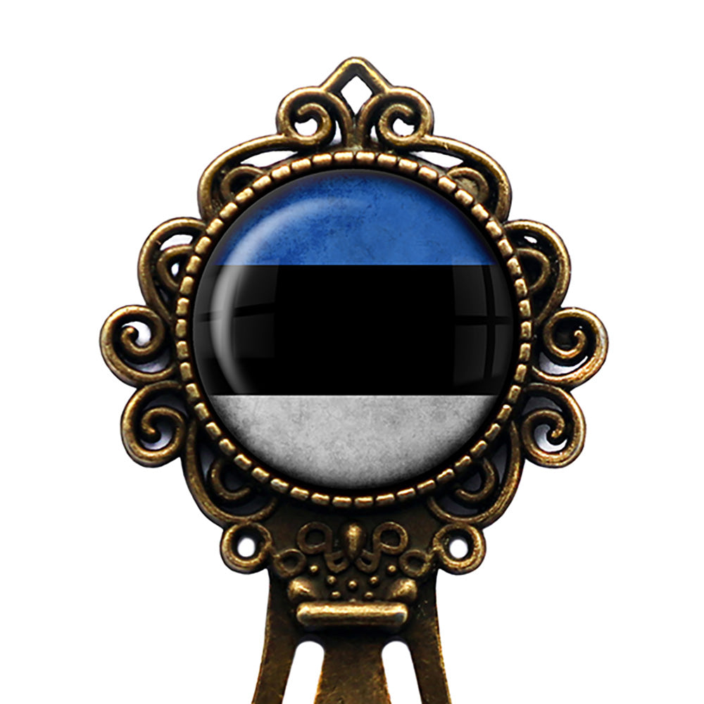 Estonia Estonian Flag Bronze Bookmark