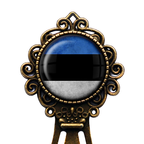 Estonia Estonian Flag Bronze Bookmark
