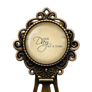 One Day at a Time Bronze Bookmark